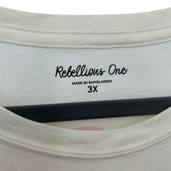 Macy's Rebellious One Radiate Kindness Graphic T-Shirt Plus Size 3X Boho Magic - Picture 7 of 8